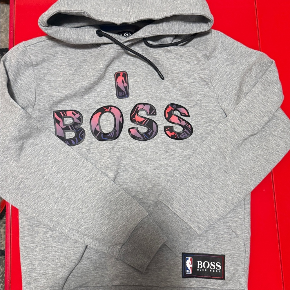 BOSS x NBA Logo Pullover Hoodie | Like New | XS